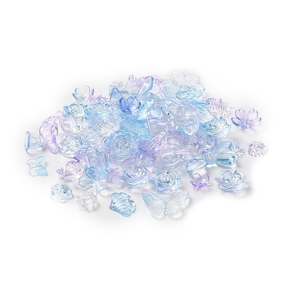 Набор для поиска ювелирных изделий в стиле барокко своими руками, включая прозрачные акриловые подвески с градиентом и бусины, разнообразные