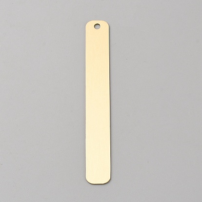 Brass Bookmarks, Stamping Blank Tags, Rectangle