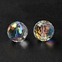 Glass Imitation Austrian Crystal Beads, Faceted(128 Facets), Round