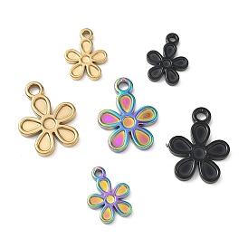 304 подвеска кабошон нержавеющая сталь под эмаль, , ионное покрытие (ip)