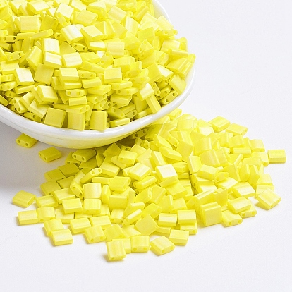 Миюки тила бусины, японский бисер, 2-луночное, матовые непрозрачные цвета ab