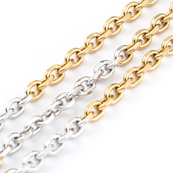 Двухцветные 304 канатные цепи из нержавеющей стали, несварные, с катушкой