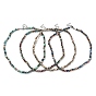 Sparkling Glass Beaded Necklace with 304 Stainless Steel Clasps