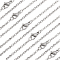 30шт. 304 набор цепочек из плоского кабеля из нержавеющей стали