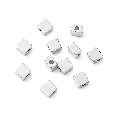 Perles en laiton shegrace, sans cadmium et sans nickel et sans plomb, carrée