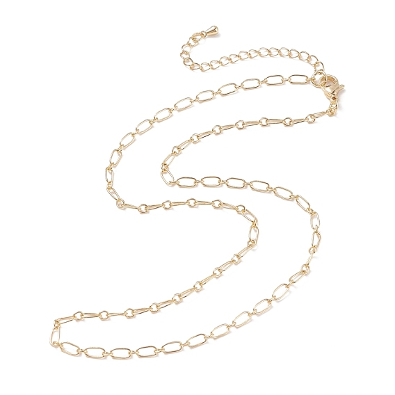 Brass Cable Chain Necklace for Men Women