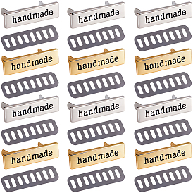 12 сумки 2 цвета, застежки-замки из цинкового сплава, с железной основой, прямоугольник со словом ручной работы