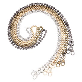 Iron Ball Chain Shoulder Strap, with Zinc Alloy Clasps, for Bag Straps Replacement Accessories