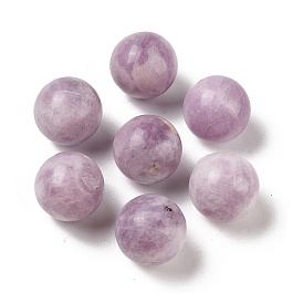 Natural Lepidolite No Hole Sphere Beads, Round