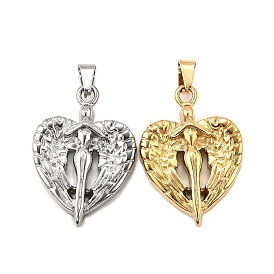 Богиня с крылом 304 подвески из нержавеющей стали, ионное покрытие (ip)