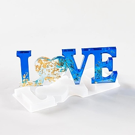 DIY Word Love Silicone Molds, Resin Casting Molds, For UV Resin, Epoxy Resin Jewelry Making