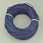 Braided Leather Cord, Dyed, 100yards/bundle
