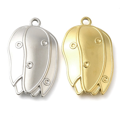 Ионное покрытие (ip) 304 подвески из нержавеющей стали, цветочный шарм