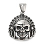 304 подвески из нержавеющей стали, индийский череп амулет