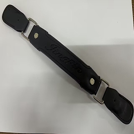 Пришить ручки из искусственной кожи, со сплавочной фурнитурой