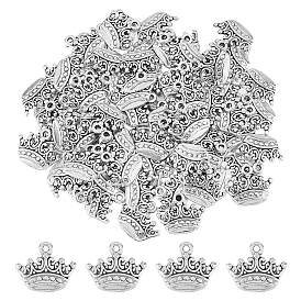 80 шт. Подвески из сплава в тибетском стиле, без кадмия и без свинца, корона