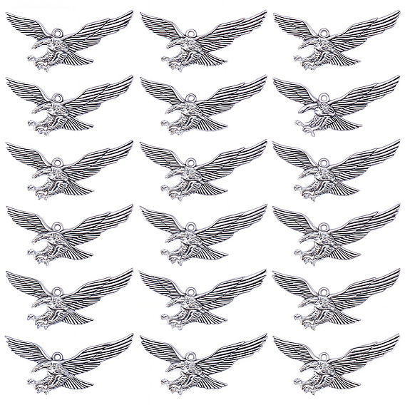 30шт. большие подвески из сплава в тибетском стиле, орел