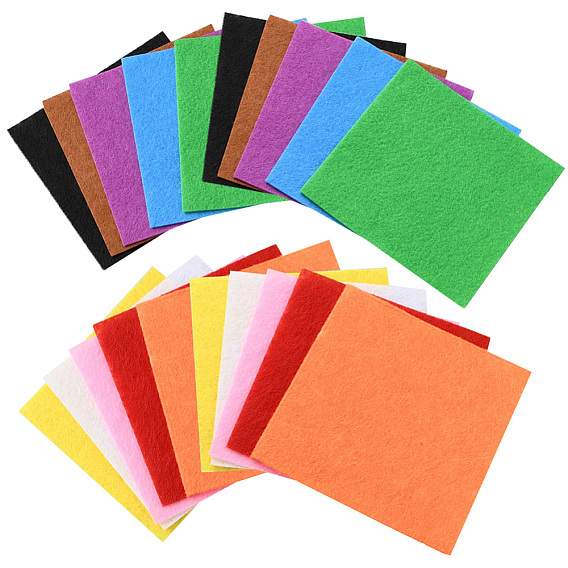 10 шт. 10 цвета бонбонтака войлочная ткань, diy crafts, квадратный