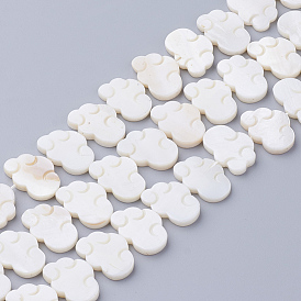 Натуральный белый бусы, перламутровые бусы, облако