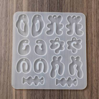 DIY Pendant Silicone Molds, Resin Casting Molds, Mixed Irregular Shapes