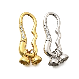 925 стерлингового серебра кубического циркония сложить на застежки