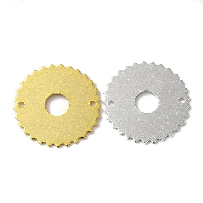 Brass Connector Charms, Gear Links, Cadmium Free & Lead Free