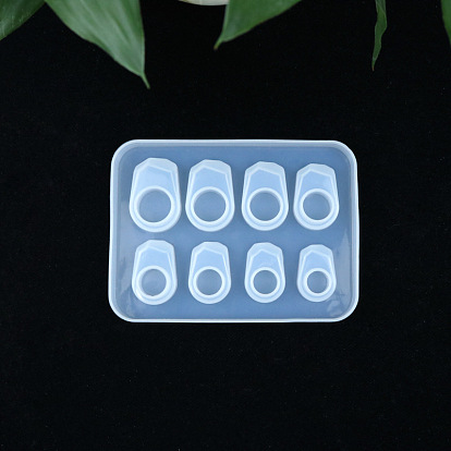 Polygon Shape Ring Silicone Molds, Resin Casting Molds, for UV Resin, Epoxy Resin Jewelry Making