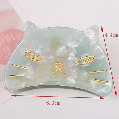 Cat Cellulose Acetate(Resin) Claw Hair Clips, for Women and Girls
