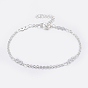 Modische 304 Gliederarmbänder aus Edelstahl, mit Karabiner verschlüsse, Unendlichkeit