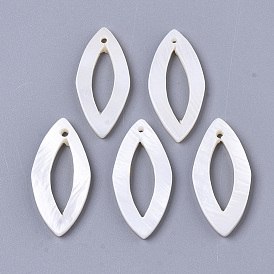 Natural Freshwater Shell Pendants, Horse Eye