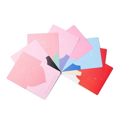 Corazon tarjetas de felicitación, tarjetas de amor de san valentin, para la fiesta de bodas de aniversario, Rectángulo