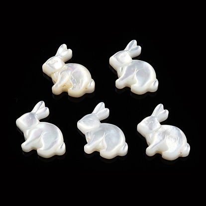 Natural White Shelll Beads, Rabbit