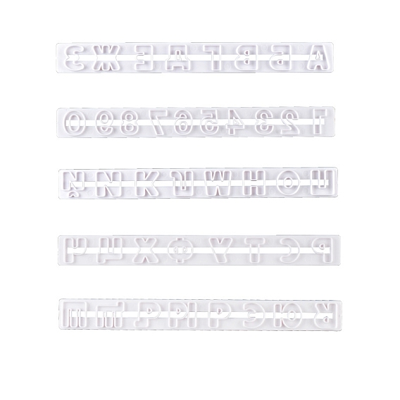 Набор пластиковых формочек для печенья из полипропилена, формочки для помадки печенья, прямоугольник с кириллицей и цифрой