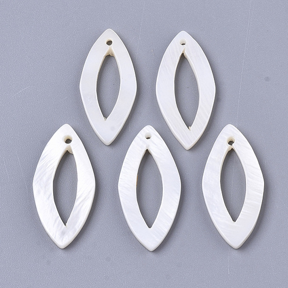 Natural Freshwater Shell Pendants, Horse Eye