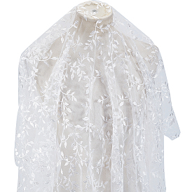 Полиэстеровые ткани для вышивки кружевом в виде листьев, аксессуары