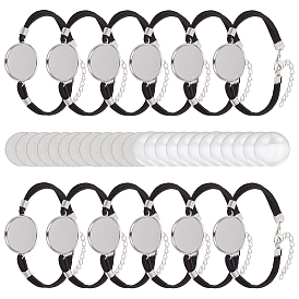 Наборы для самостоятельного изготовления браслета из искусственной замши и алюминиевой заготовки для термопереноса