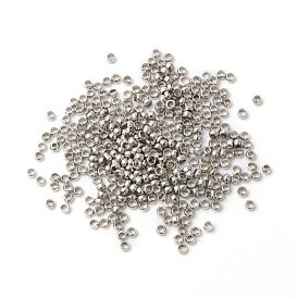 Perles à écraser en laiton , rondelle, 1x2mm, Trou: 1mm