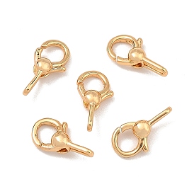 SHEGRACE Brass Spring Ring Clasps, Cadmium Free & Nickel Free & Lead Free, Ring