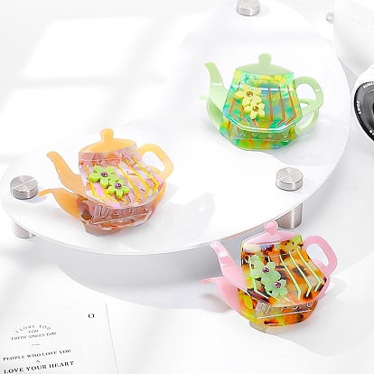 Заколки-когти с уксусной кислотой, чайник, аксессуары для волос для девочек или женщин