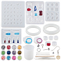 DIY Earring Making, with Silicone Molds, 304 Stainless Steel Post Stud Earring Setting, Brass Earring Hooks, Iron Screw Eye Pin Peg Bails and Sequins/Paillette