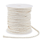 29 Yards Braided Cotton Cord, Round, with 1Pc Plastic Spool