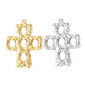 304 подвески из нержавеющей стали, амулеты с выемкой в виде креста