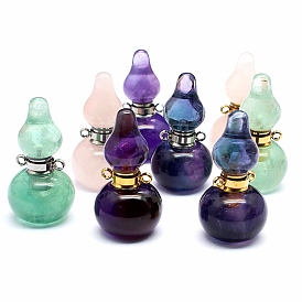 Подвески в форме тыквы из натурального драгоценного камня, подвески флакон духов