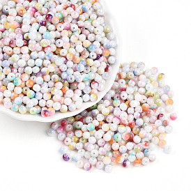 Выпечка краска стеклянные бусины, круглые