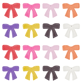 16шт 8 цвета кулоны из искусственной кожи, bowkont