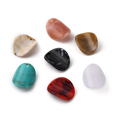 Акриловые подвески, Стиль имитация драгоценных камней, витых овальных