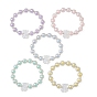Luminous Acrylic Bear Beaded Stretch Bracelet for Women
