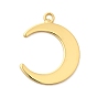 Латунные подвески, без свинца и без кадмия, стойки покрытие, долговечный, Луна прелести