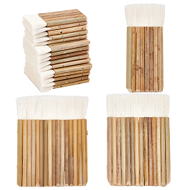 15шт. 3 стили кистей для рисования из шерсти с бамбуковой ручкой, кисть-щетка для покраски стен