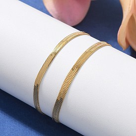 304 браслеты из нержавеющей стали в виде змеиной цепи для женщин и мужчин, ионное покрытие (ip)